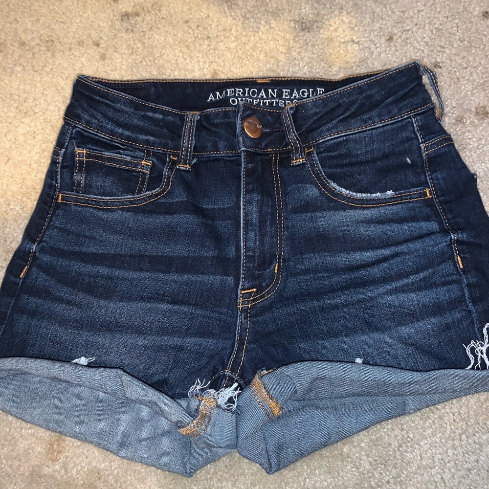 American Eagle High Rise denim shorts